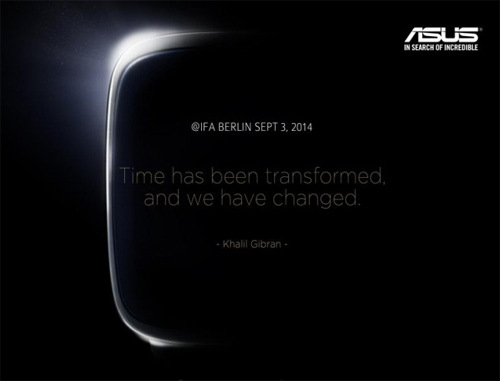 Asus hé lộ đồng hồ thông minh sẽ ra mắt tại IFA 2014