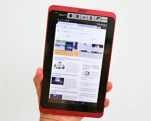 Đánh giá tablet 3G giá rẻ Acer Iconia B1