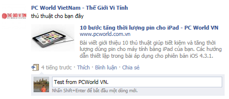 Chỉnh sửa bình luận trên Facebook