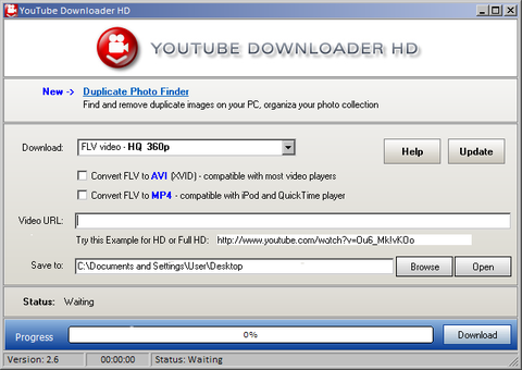 Tải file chất lượng cao với Youtube Downloader HD