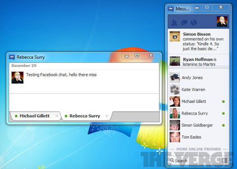 Chat Facebook ngay trên giao diện Windows Desktop