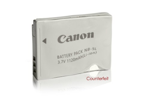 Hướng dẫn phân biệt pin máy ảnh Canon thật và giả