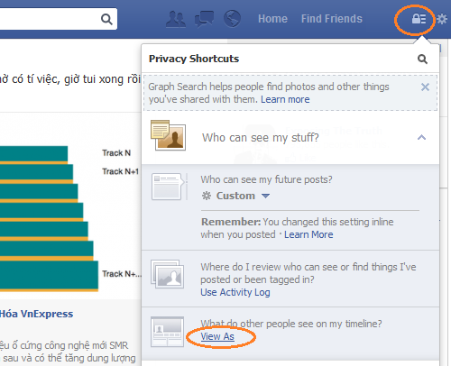 Xem tường Facebook của mình từ một góc nhìn khác