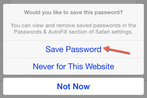 Xem mật khẩu đã lưu trong Safari trên iPhone, iPad