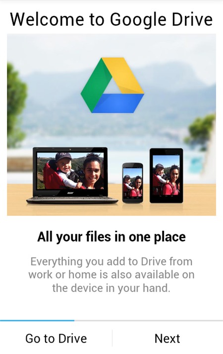 Google Drive mới: Gởi dữ liệu từ thiết bị Android lên "mây"