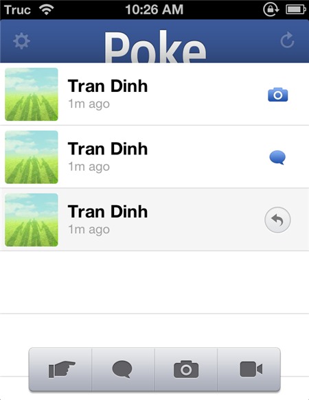 Ứng dụng Facebook Poke: Nhắn tin tự hủy kiểu "Fây"