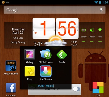 Tạo thư mục trên Home Screen