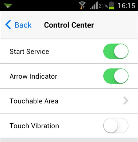 Mang Control Center từ iOS 7 lên Android