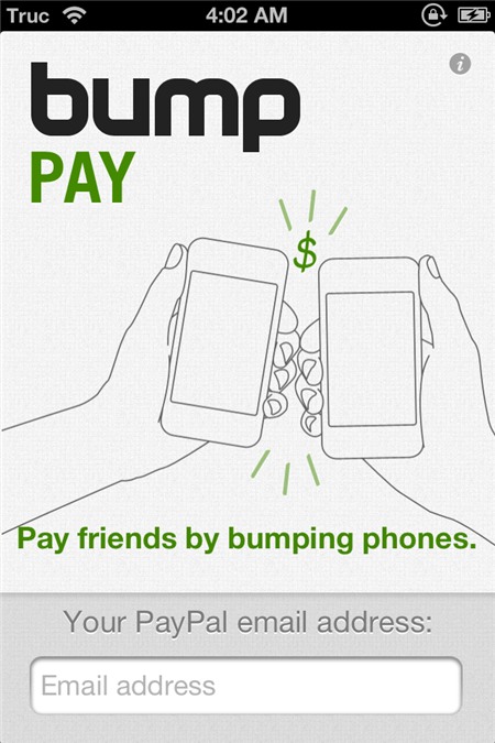 Bump Pay: Chuyển tiền qua “không khí”