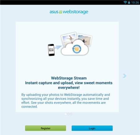 ASUS WebStorage: 5GB lưu trữ trên “mây”