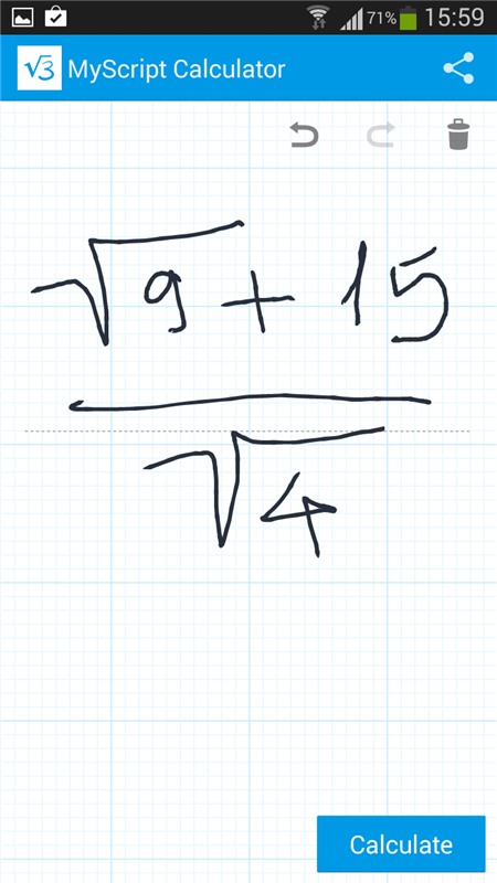 MyScript Calculator: Tính nhanh bằng cách viết tay
