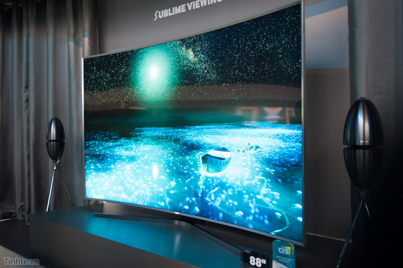 [CES 2015] Trên tay TV S-UHD 4k của Samsung: nhiều kích thước, cài Tizen OS