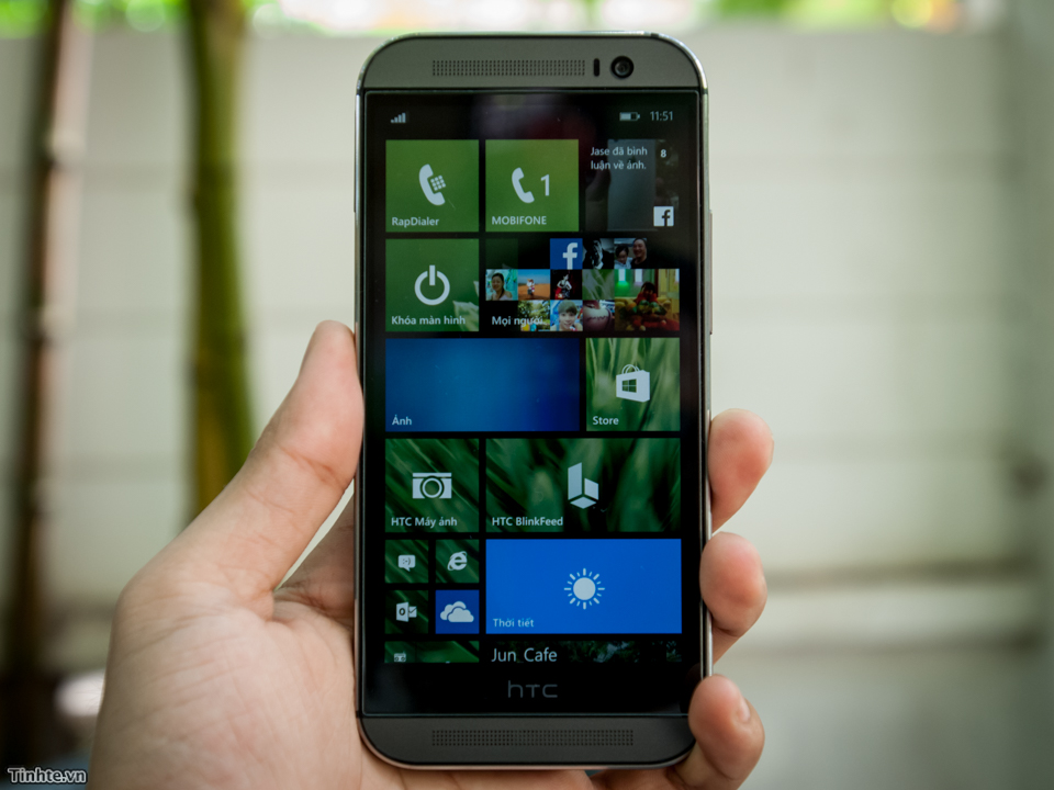 Trên tay HTC One (M8) for Windows, trải nghiệm WP trên thân xác Android