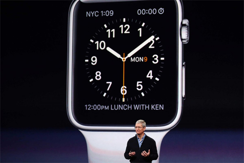 Ảnh Apple Watch gây chú ý với giờ hiển thị 10:09