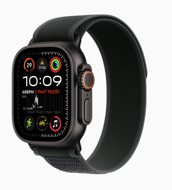 Apple Watch Ultra 2 - 49mm LTE - Dây Quấn Trail Màu Đen 