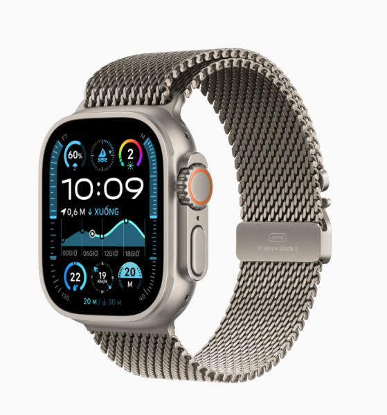 Apple Watch Ultra 2 - 49mm LTE - Dây Quấn Milan Titan tự nhiên