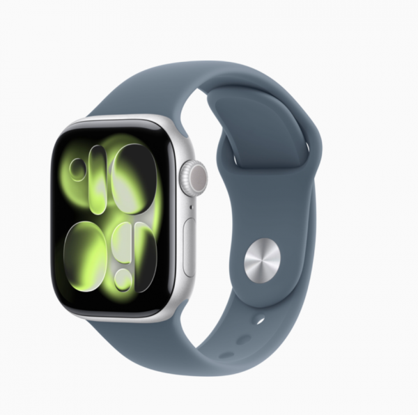 Apple Watch Series 11 GPS + Cellular, Vỏ Nhôm Màu Xám Không Gian 42mm Màu Xanh Mỏ Neo