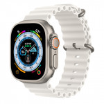Apple Watch Ultra 49mm LTE - Titanium Case with White Ocean Band
